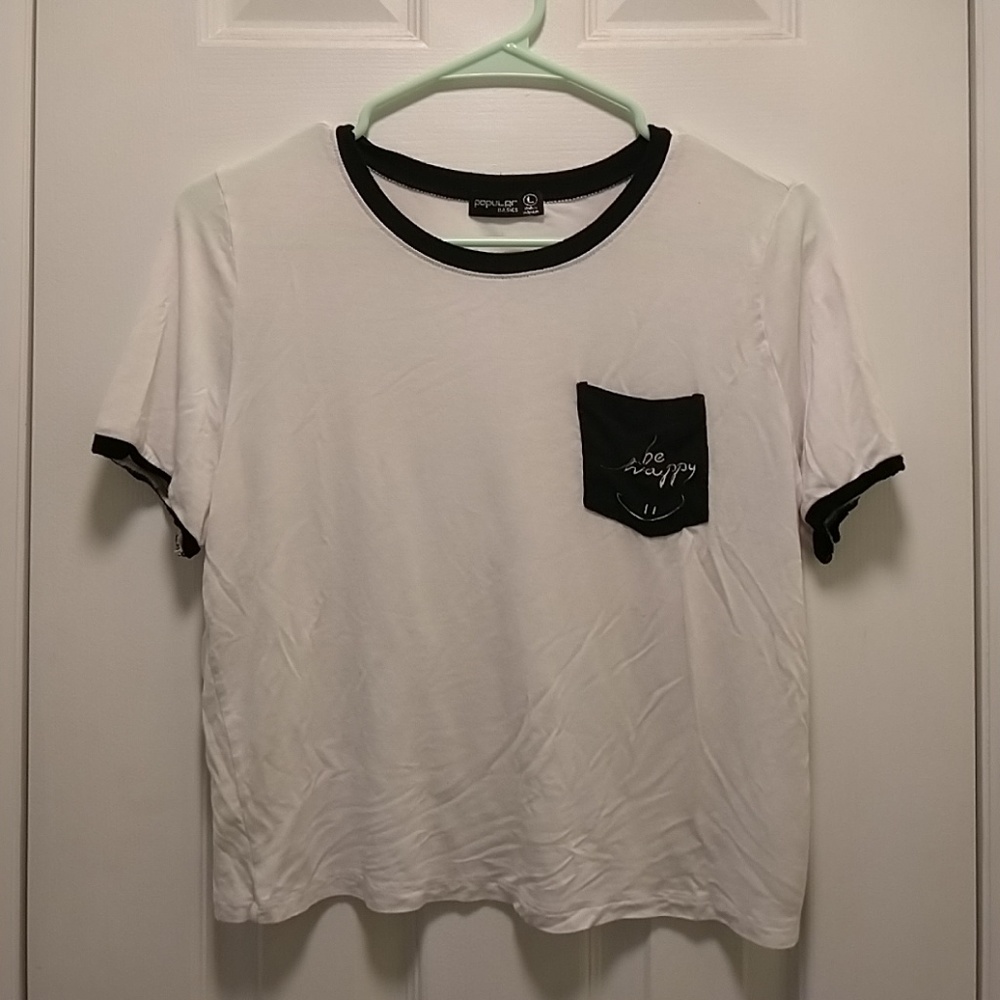 Be Happy Crop Tee